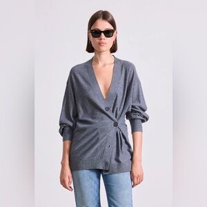 APIECE APART DRIPPY TISSUE
CARDIGAN IN GREY  Sz XL